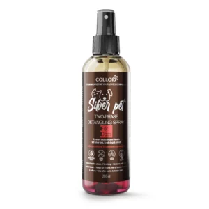 Two-phase spray for detangling and hair shine